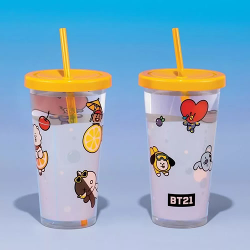 Drinkware - BT21 - Cup And Straw