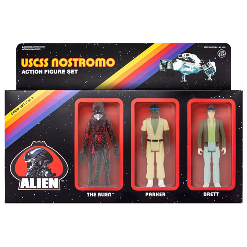 Reaction Figures - Alien - W03 - 3-Pack B (Brett, Parker, Open Mouth Alien)