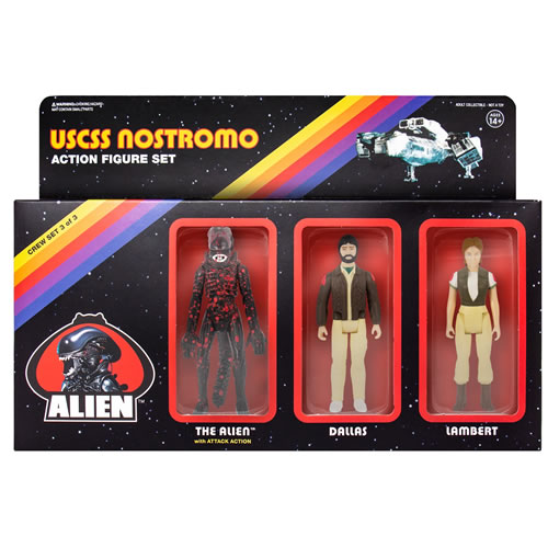 Reaction Figures - Alien - W03 - 3-Pack C (Dallas, Lambert, Bloody Alien)