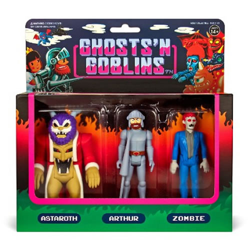 Reaction Figures - Ghost 'N Goblins - 3-Pack A (Astaroth, Arthur, Zombie)