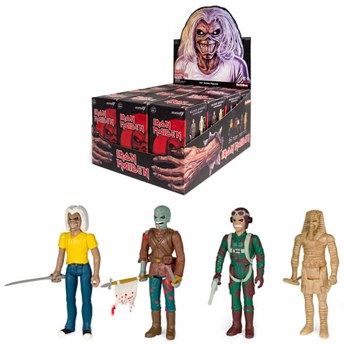 Reaction Figures - Iron Maiden - 12pc Blind Box Display