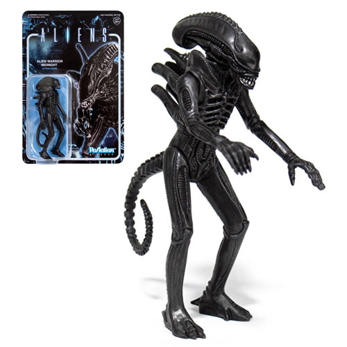 Reaction Figures - Aliens - Alien Warrior A (Midnight Black)