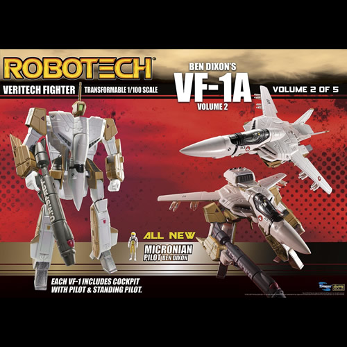 Robotech Figures - 1/100 Scale Transformable Veritech Fighter Coll - Ben Dixon VF-1A Vol 2