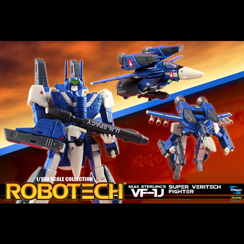 Robotech Figures - 1/100 Scale Collection Max Sterling VF-1J Super Veritech Fighter