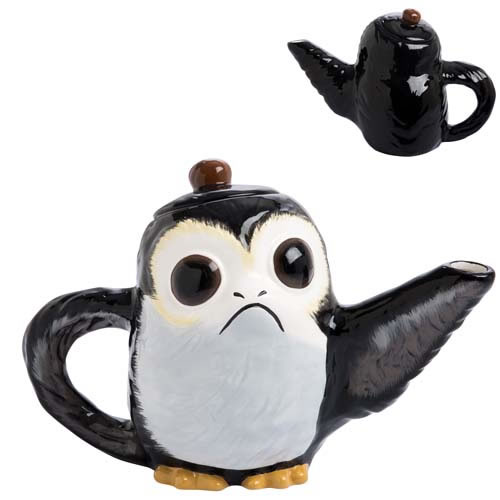 Drinkware - Star Wars - 32 oz. The Last Jedi Porg Sculpted Ceramic Teapot