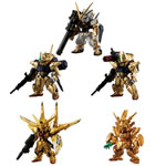 FW Gundam Converge Figures - 8pc Mobile Suit Gundam Gold Edition Display