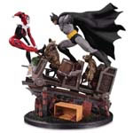 DC Comics Battle Statues - Batman Vs Harley Quinn 2nd Edition