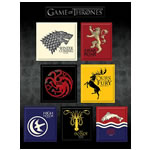 Magnets - Game Of Thrones - House Sigils Magnet Sheet