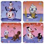 Coasters - Gary Baseman - Assorted 4-Pack