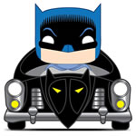 Pop! Rides - Batman 80th Anniversary - Batman w/ Batmobile (1950 Version)