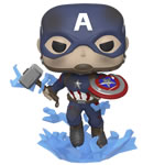 Pop! Marvel - Avengers 4 Endgame Movie - Captain America (Broken Shield & Mjolnir)