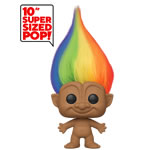 Pop! Trolls - 10" Super Sized Multicolored Hair Troll w/ Chase