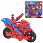 Spider-Man Vehicles - 12" Titan Hero Series - Spider-Man w/ Power FX Cycle - 0000