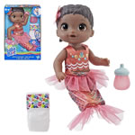 Baby Alive Dolls - Shimmer n Splash Mermaid Baby (African American) - AX01