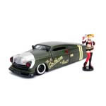 1:24 Scale Diecast - Hollywood Rides - DC Bombshells - 1951 Mercury w/ Harley Quinn Figure