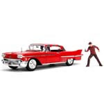 1:24 Scale Diecast - Hollywood Rides - Nightmare on Elm Street - 1958 Cadillac Series 62 w/ Freddy Krueger Figure