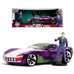 1:24 Scale Diecast - Hollywood Rides - DC - 2009 Corvette Stingray Concept w/ Joker Figure