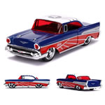 1:32 Scale Diecast - Hollywood Rides - Marvel - 1957 Chevy Bel Air (Falcon Deco)