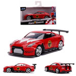 1:32 Scale Diecast - Hollywood Rides - Power Rangers - 2009 Nissan GT-R (R35) (Red Ranger Deco)