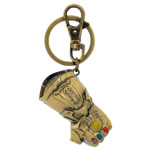 Keychains - Marvel - Avengers 3 Infinity War Movie - Infinity Gaunlet Gold Pewter Key Ring