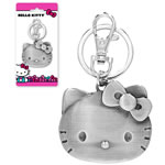 Keychains - Hello Kitty - Hello Kitty Head Pewter Key Ring