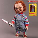 Chucky Figures - 15" Mega Scale Child's Play Sneering Chucky Talking Doll