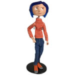 Coraline Figures - 7" Articulated Coraline In Striped Shirt And Jeans