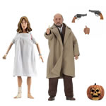 Retro Clothed Action Figures - Halloween 2 (1981) - 8" Doctor Loomis & Laurie Strode 2-Pack