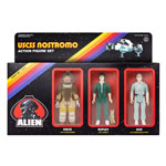 Reaction Figures - Alien - W03 - 3-Pack A (Ash, Ripley w/ Jonesy, Kane w/ Facehugger)